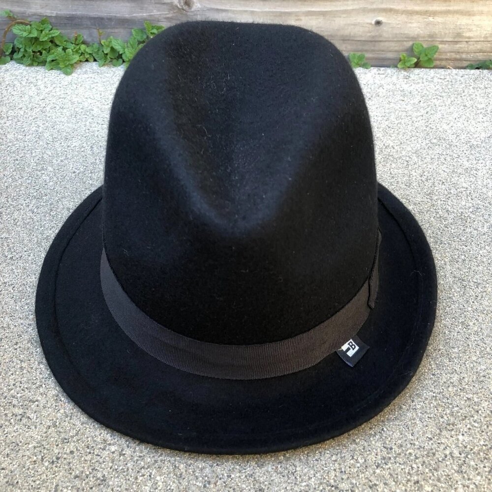BLOCK Headwear Fedora Hat Unisex Adult 100% Wool One Size Black Felt Cap​